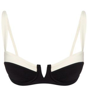 Monday Swimwear CLOVELLY TOP - IVORY/BLACK Size M